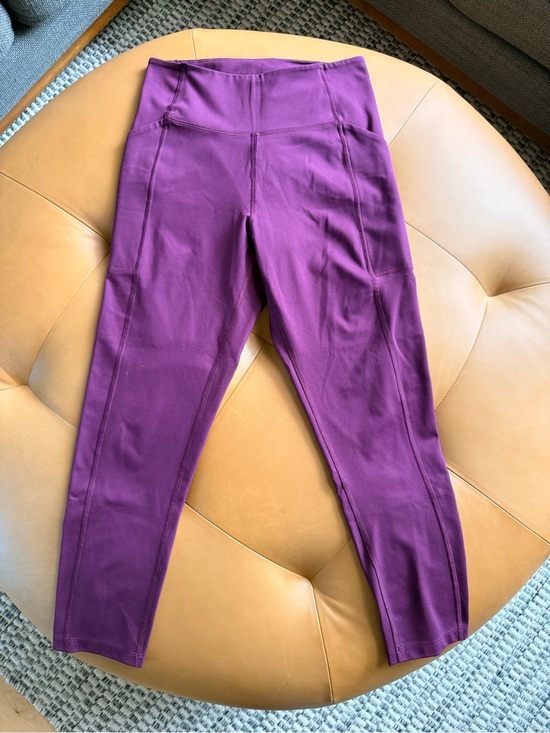girlfriend collective Pants - Girlfriend Collective Purple Compression Pocket Leggings